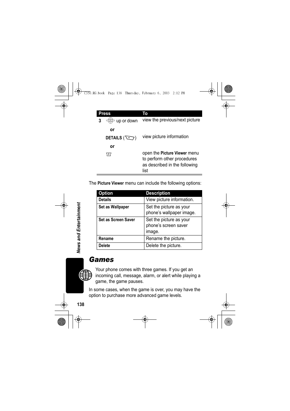 Games | Jabra C350 User Manual | Page 138 / 173