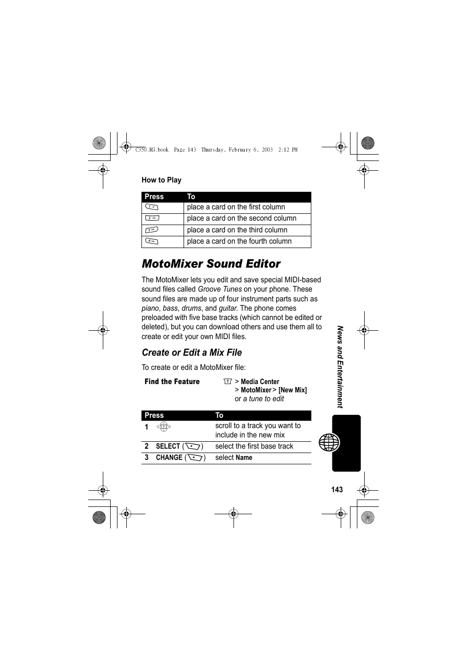 Motomixer sound editor, Create or edit a mix file | Jabra C350 User Manual | Page 143 / 173