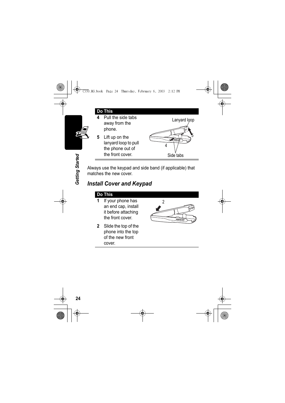 Install cover and keypad | Jabra C350 User Manual | Page 24 / 173