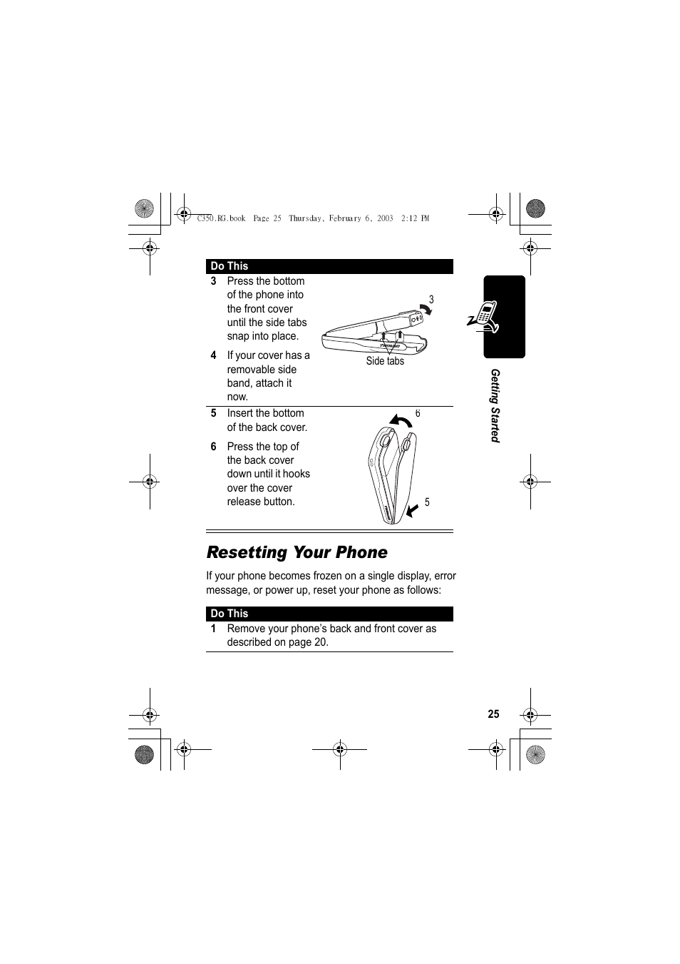 Resetting your phone | Jabra C350 User Manual | Page 25 / 173