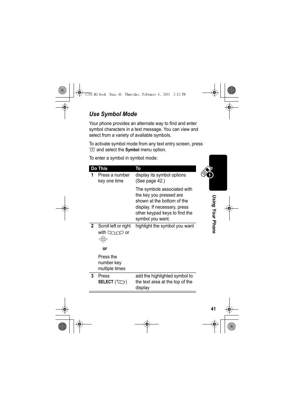 Use symbol mode | Jabra C350 User Manual | Page 41 / 173