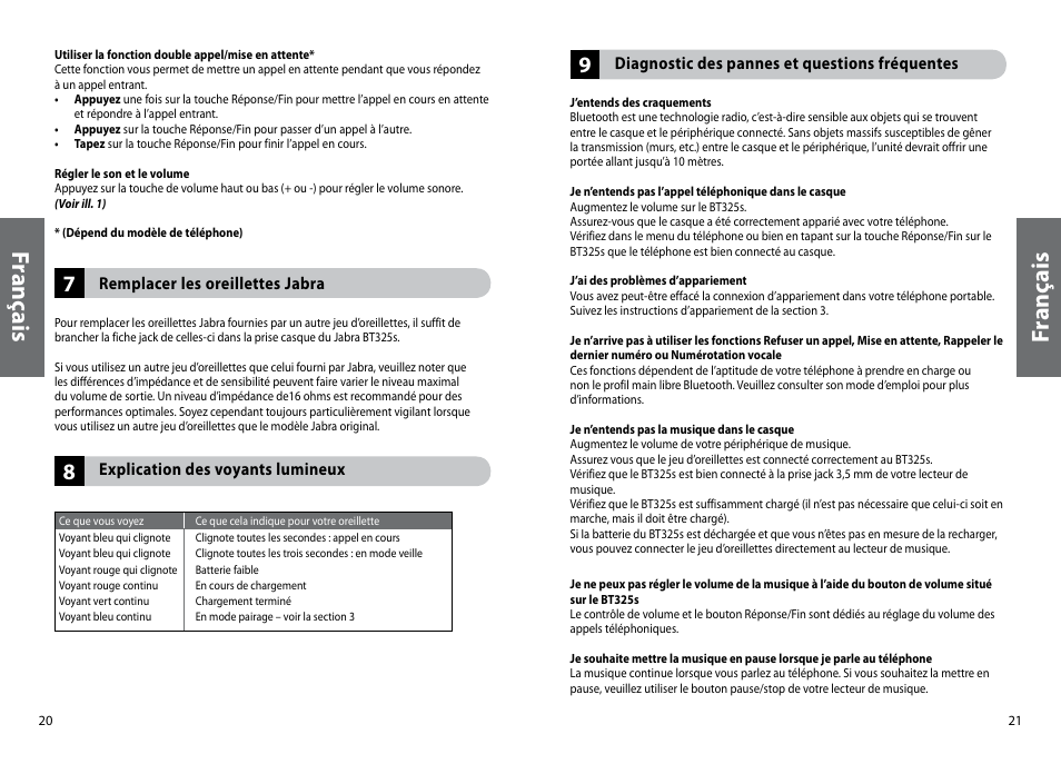 Fr an ça is | Jabra BT325s User Manual | Page 13 / 75