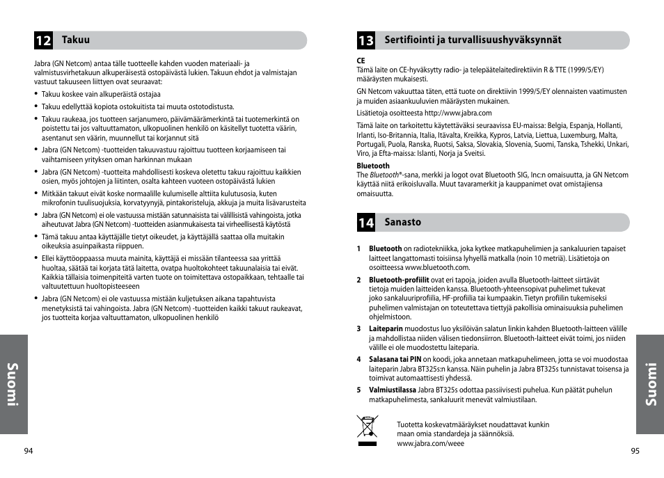 Su om i | Jabra BT325s User Manual | Page 50 / 75