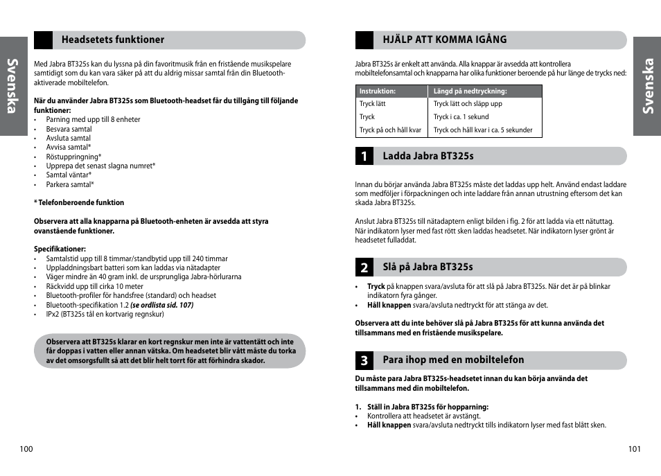 Sv en sk a | Jabra BT325s User Manual | Page 53 / 75