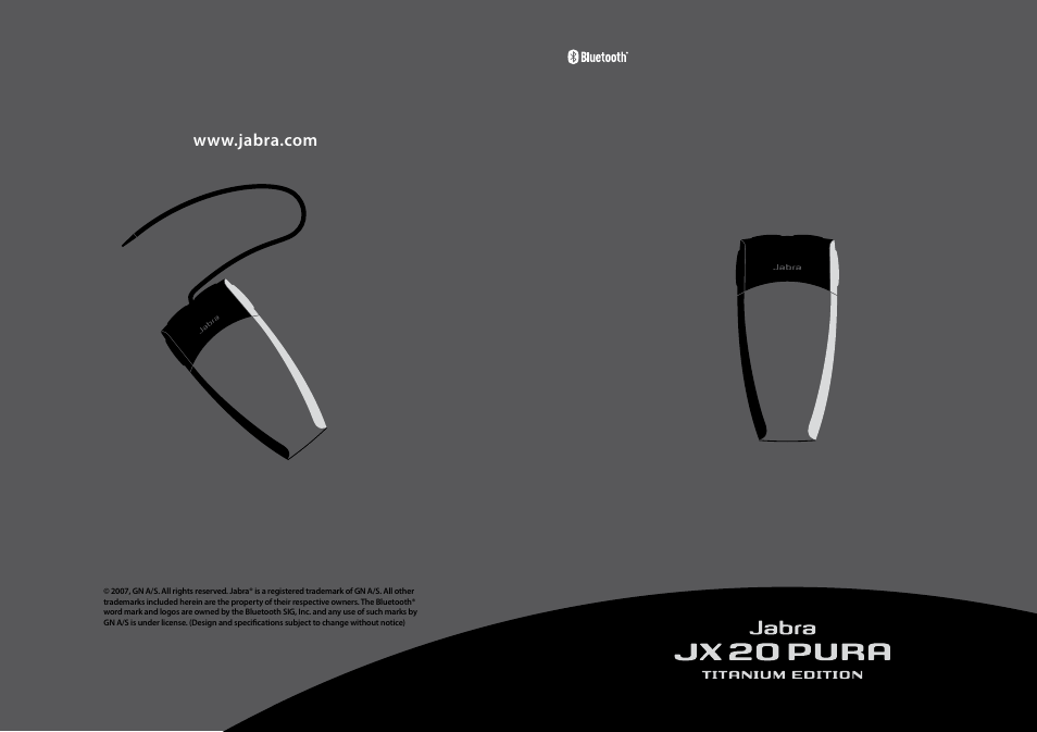 Jabra Pura JX20 User Manual | 4 pages