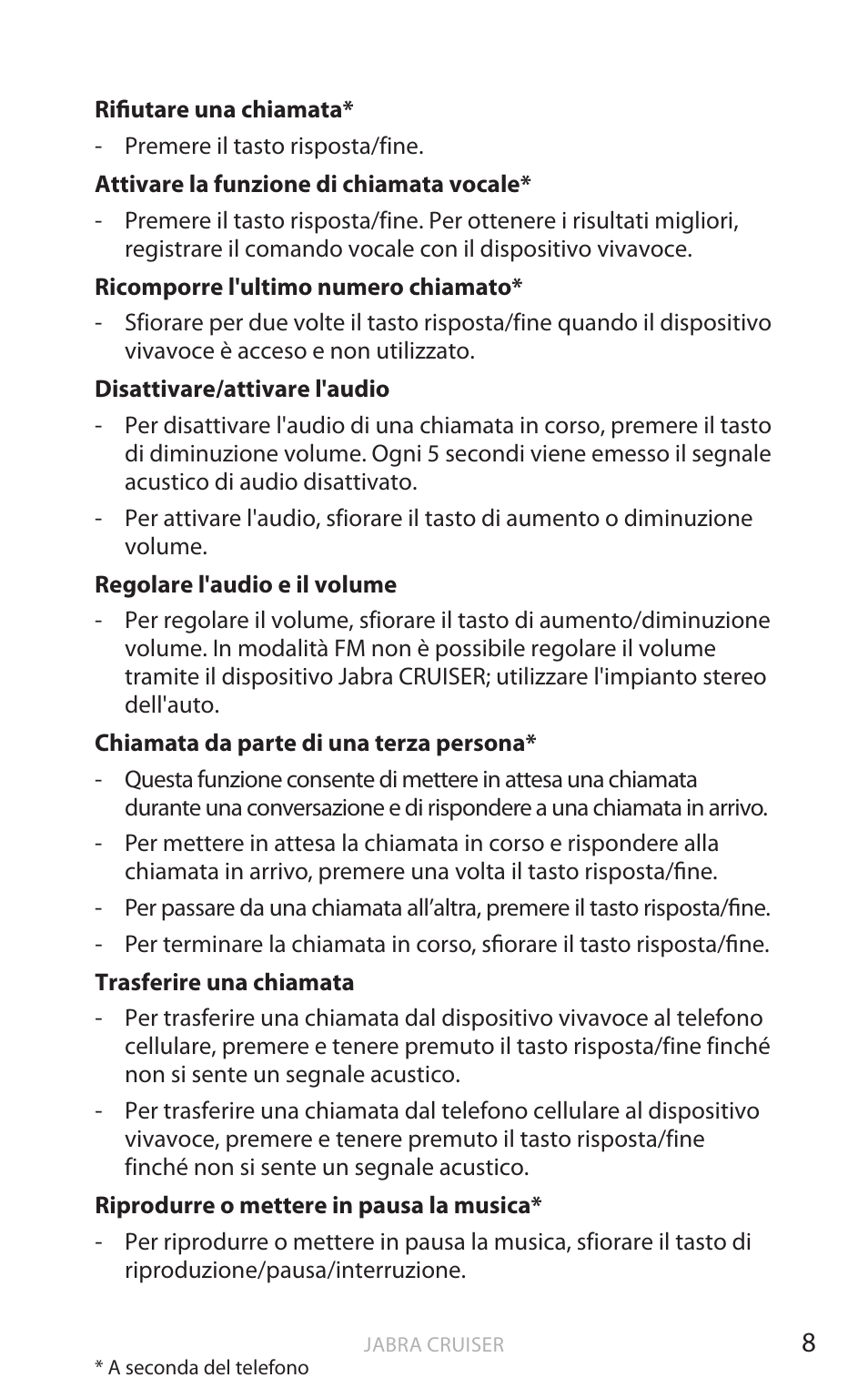 It aliano | Jabra Cruiser User Manual | Page 211 / 491