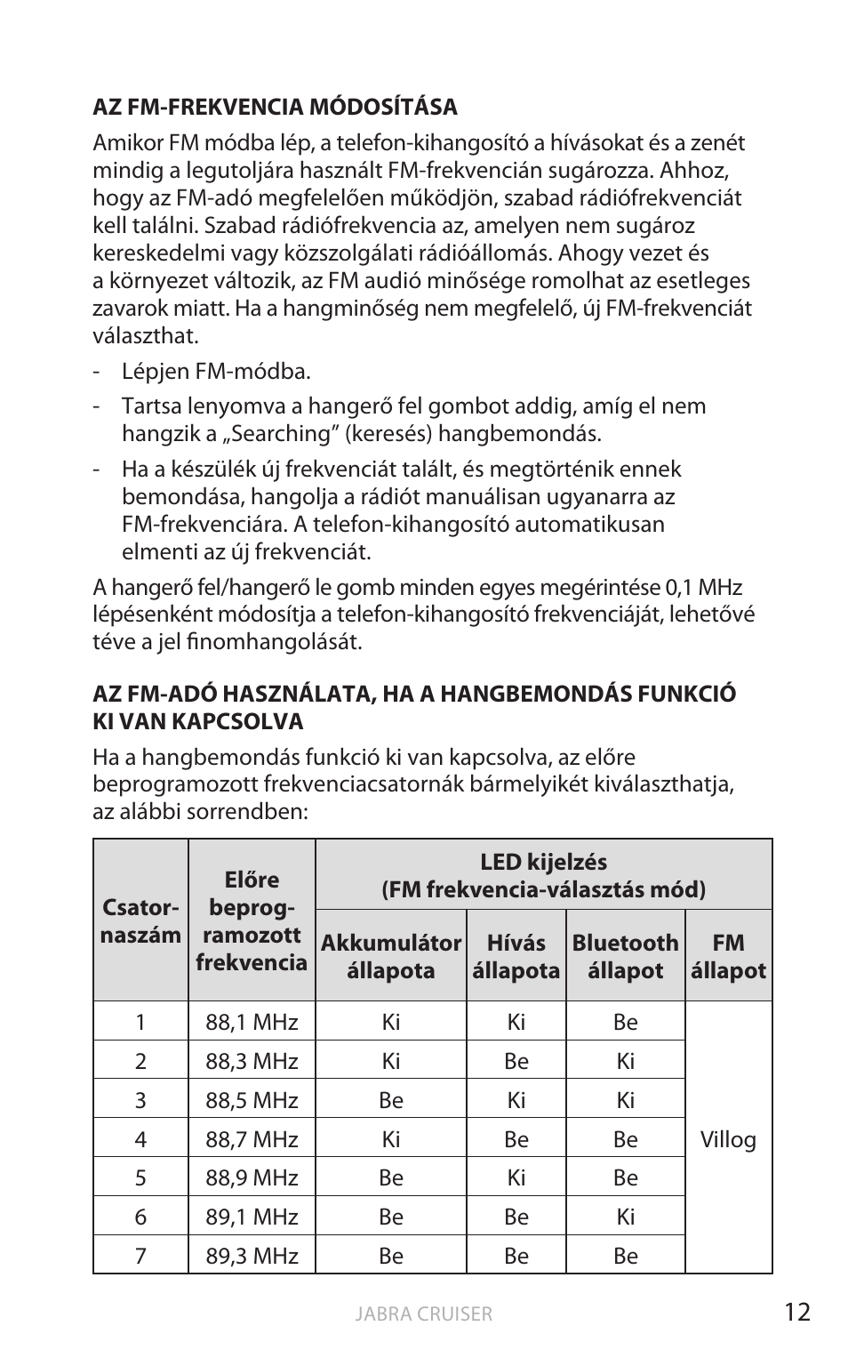 Ma gy ar | Jabra Cruiser User Manual | Page 345 / 491