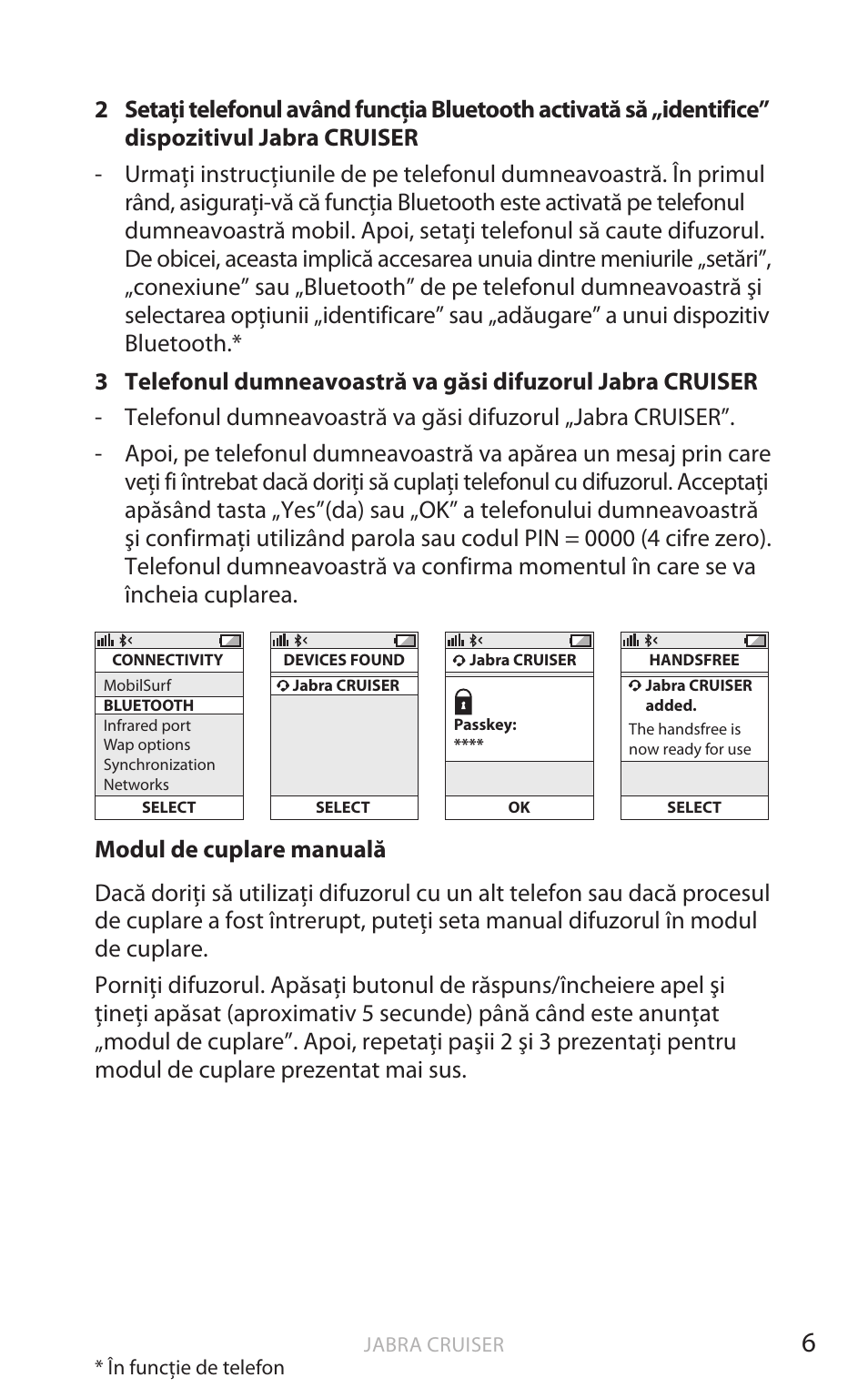Rom ână | Jabra Cruiser User Manual | Page 356 / 491