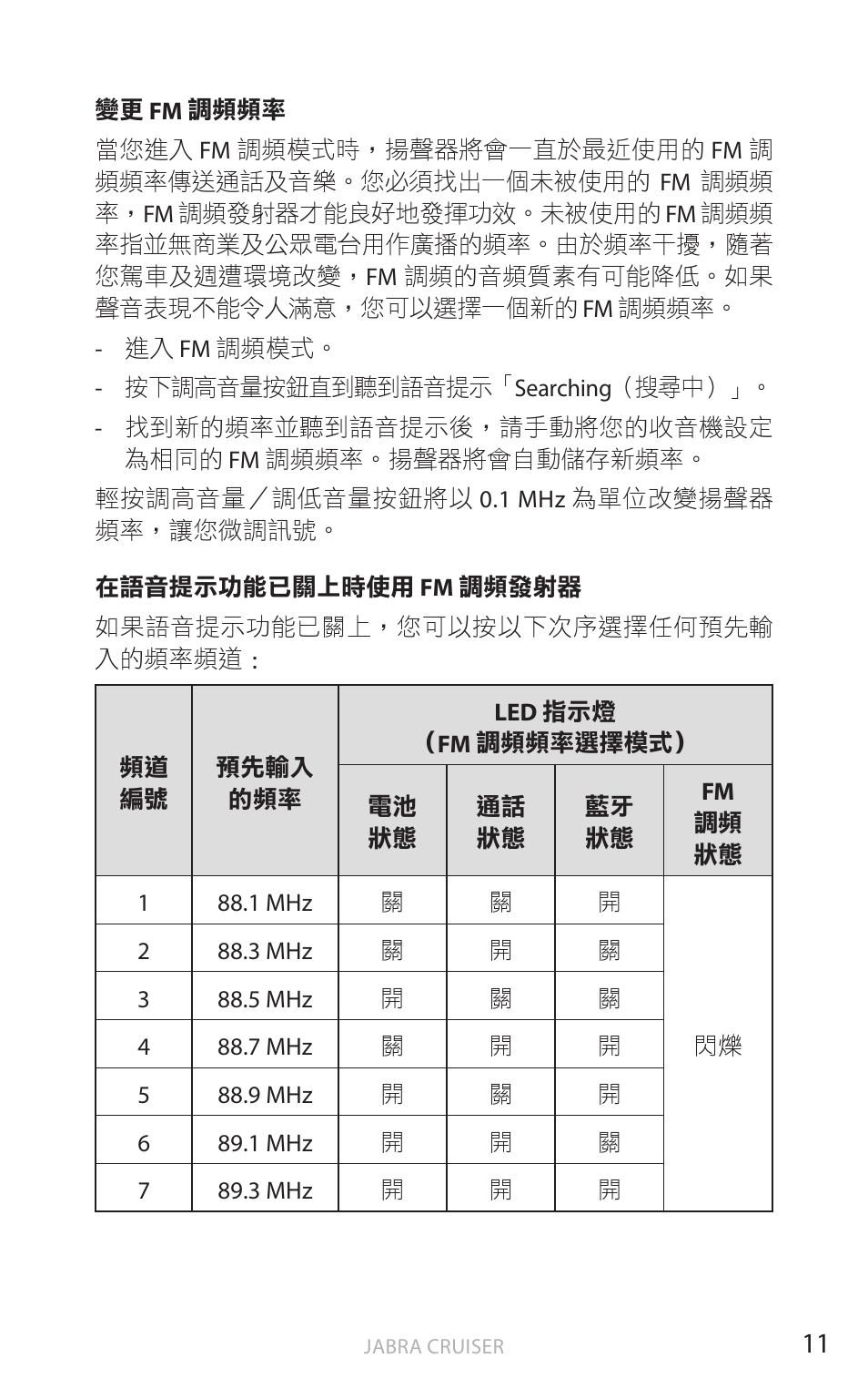 繁體 中 文 | Jabra Cruiser User Manual | Page 424 / 491