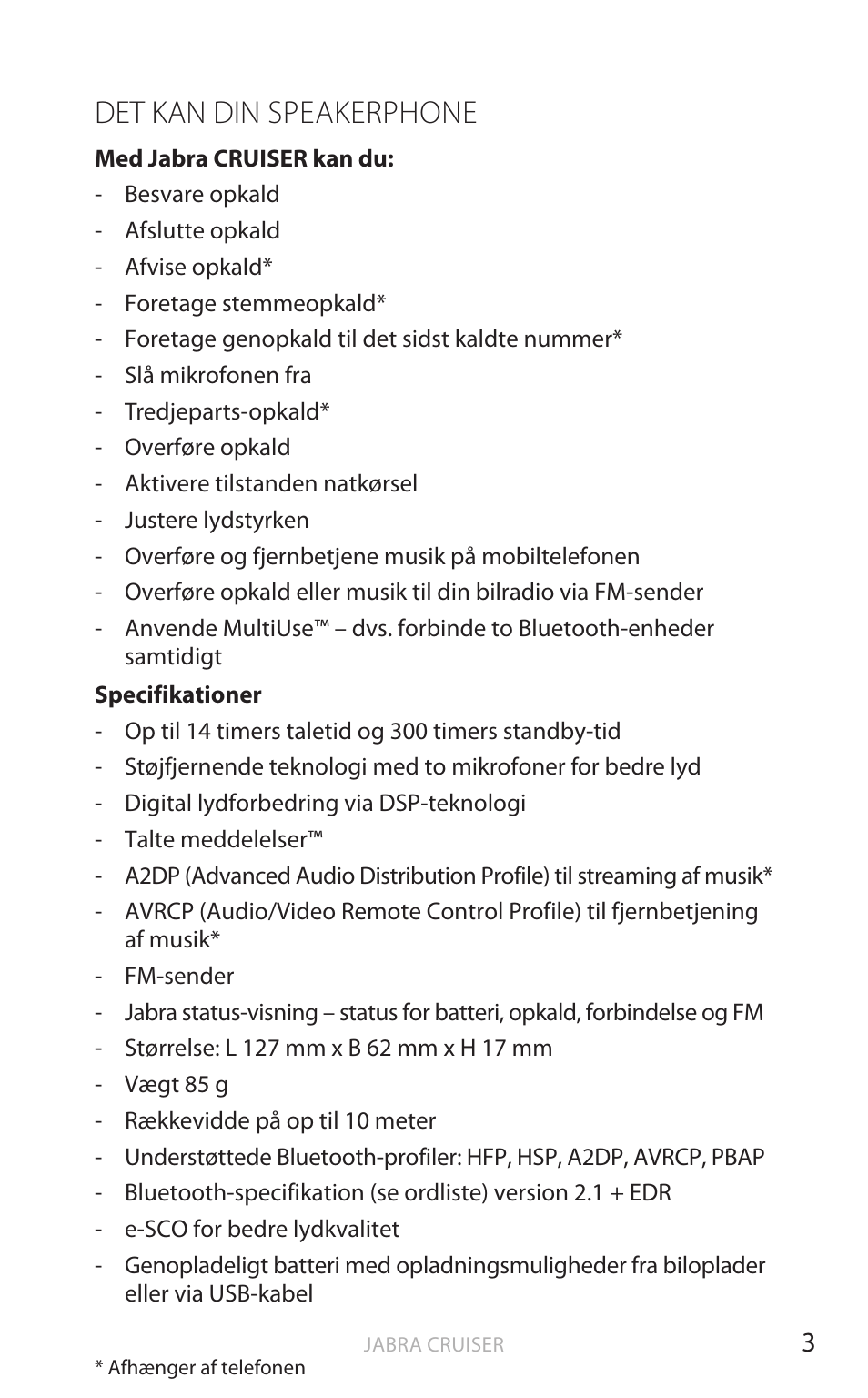 Det kan din speakerphone, Eng elsk | Jabra Cruiser User Manual | Page 53 / 491