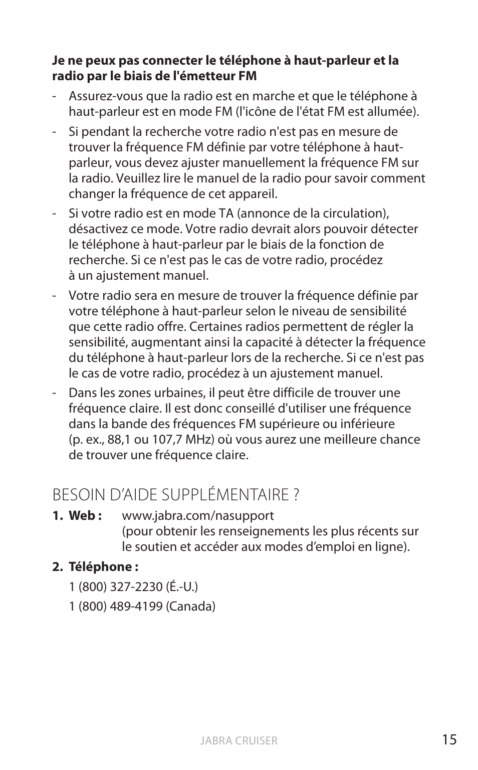 Besoin d’aide supplémentaire, English | Jabra Cruiser User Manual | Page 98 / 491