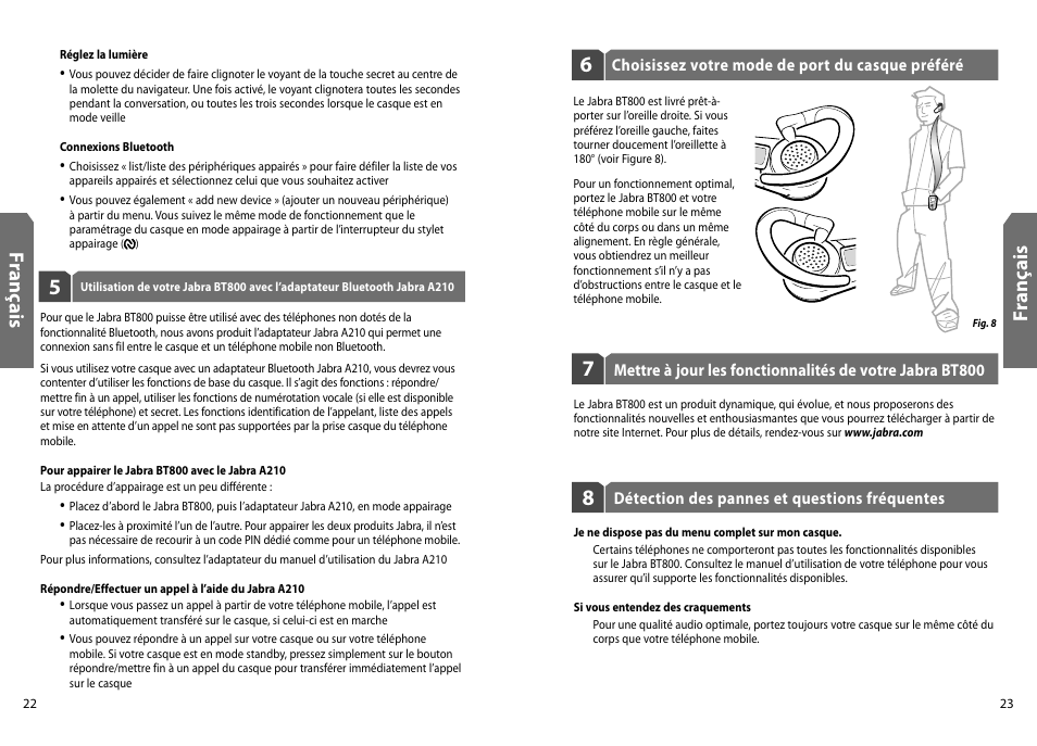 Fr an ça is | Jabra BT800 User Manual | Page 13 / 23