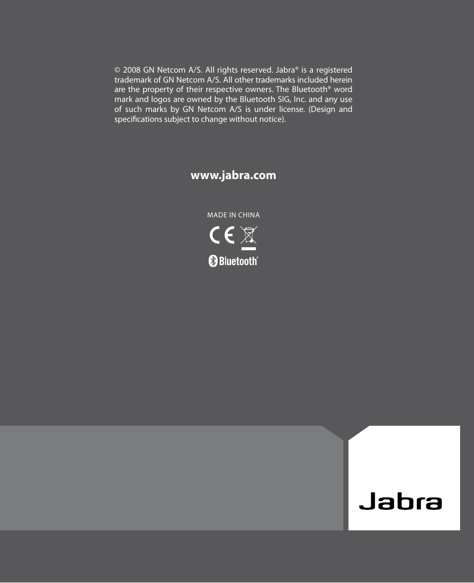 Jabra M5390 User Manual | Page 22 / 22
