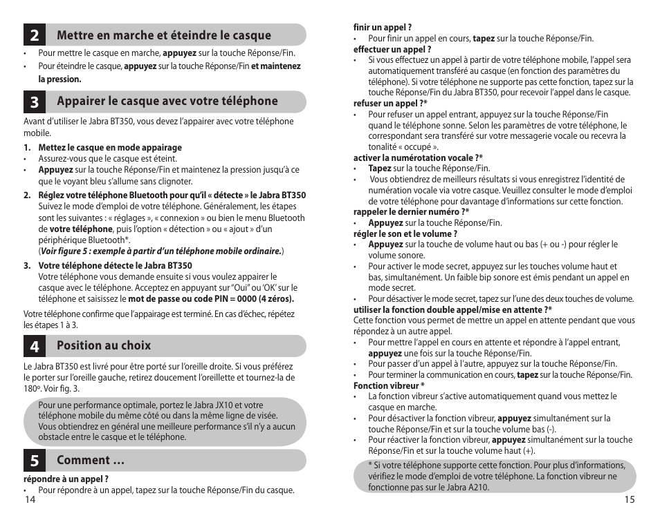 Jabra BT350 User Manual | Page 10 / 18