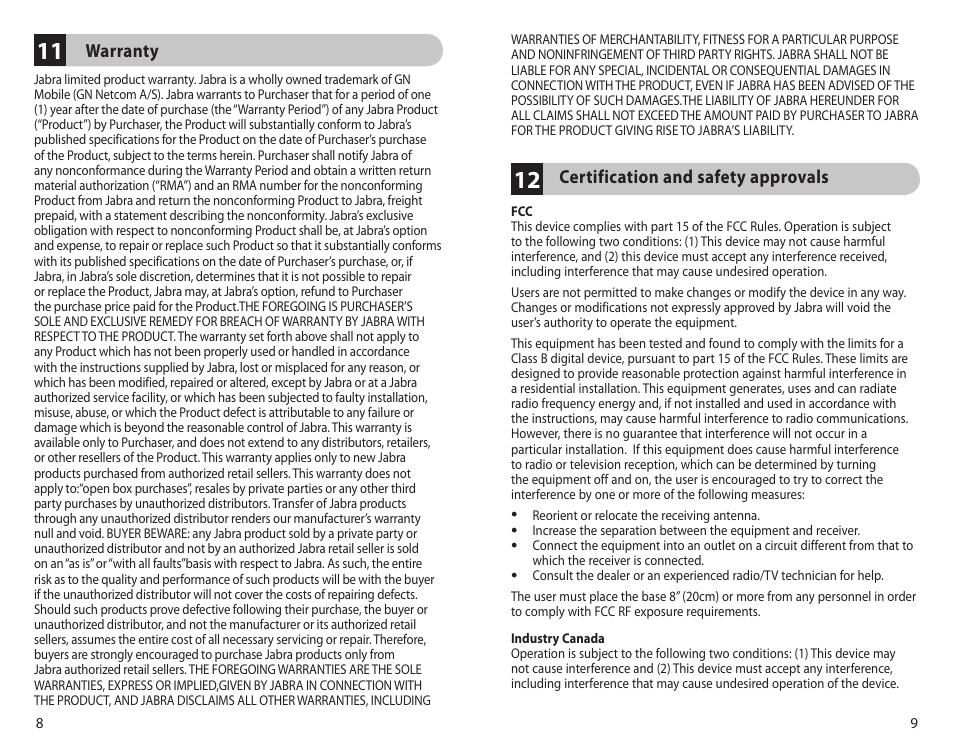 Jabra BT350 User Manual | Page 7 / 18