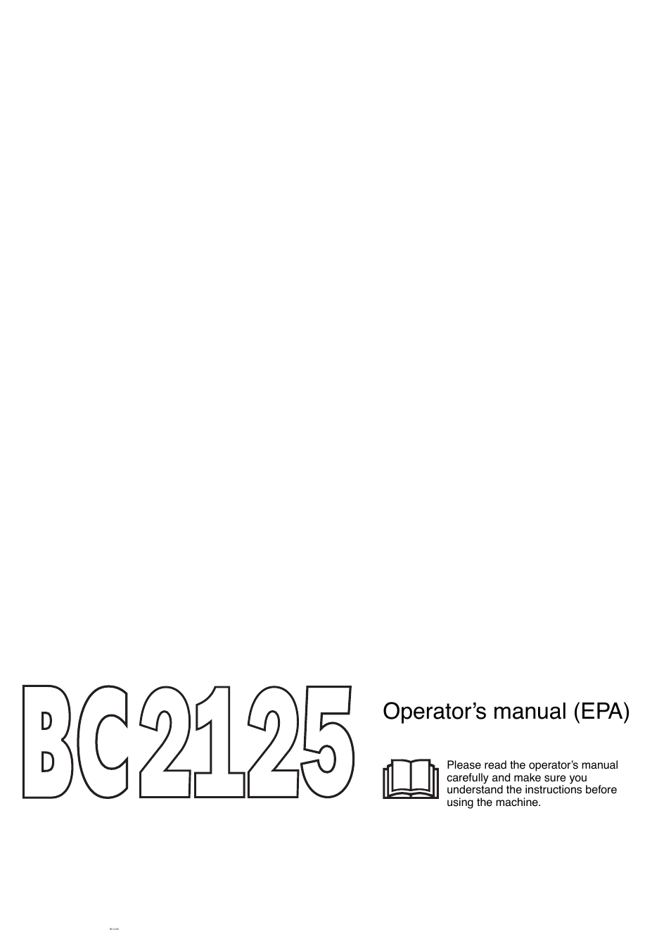 Jonsered BC 2125 User Manual | 40 pages