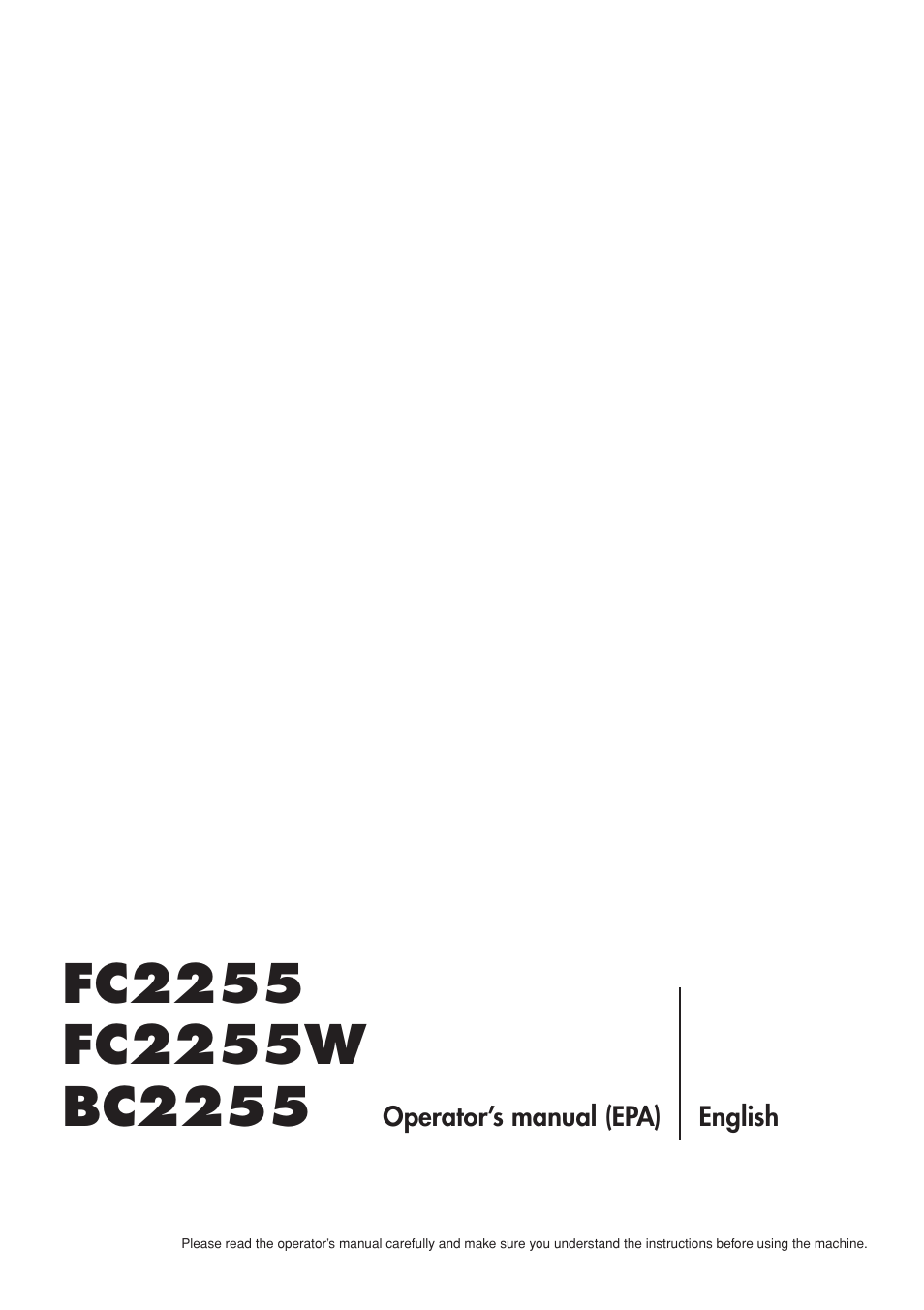 Jonsered FC 2255 User Manual | 44 pages