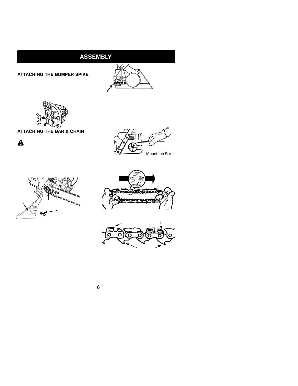 Assembly | Jonsered CS 2137 User Manual | Page 6 / 15