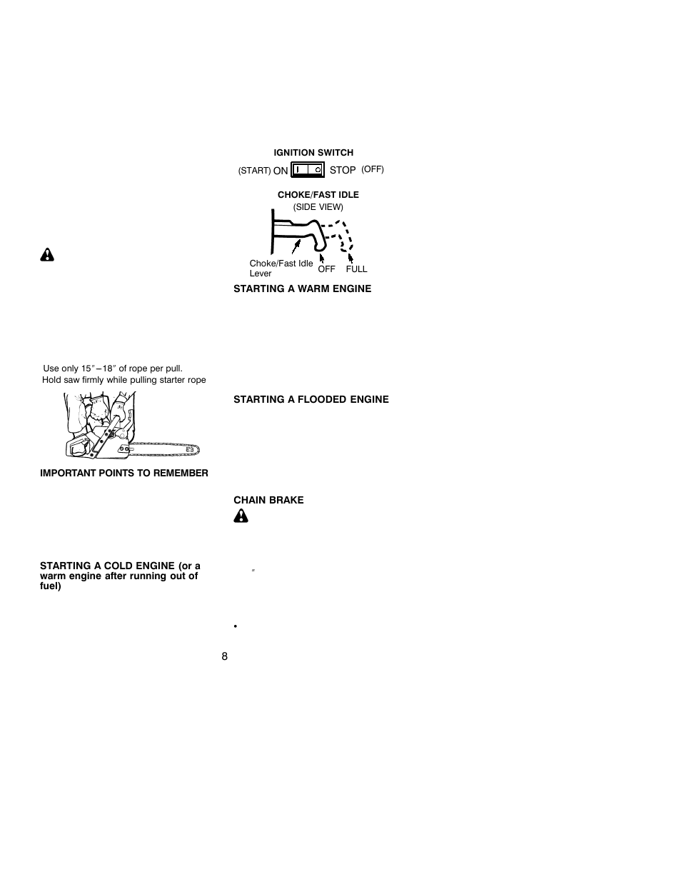 Jonsered CS 2137 User Manual | Page 8 / 15