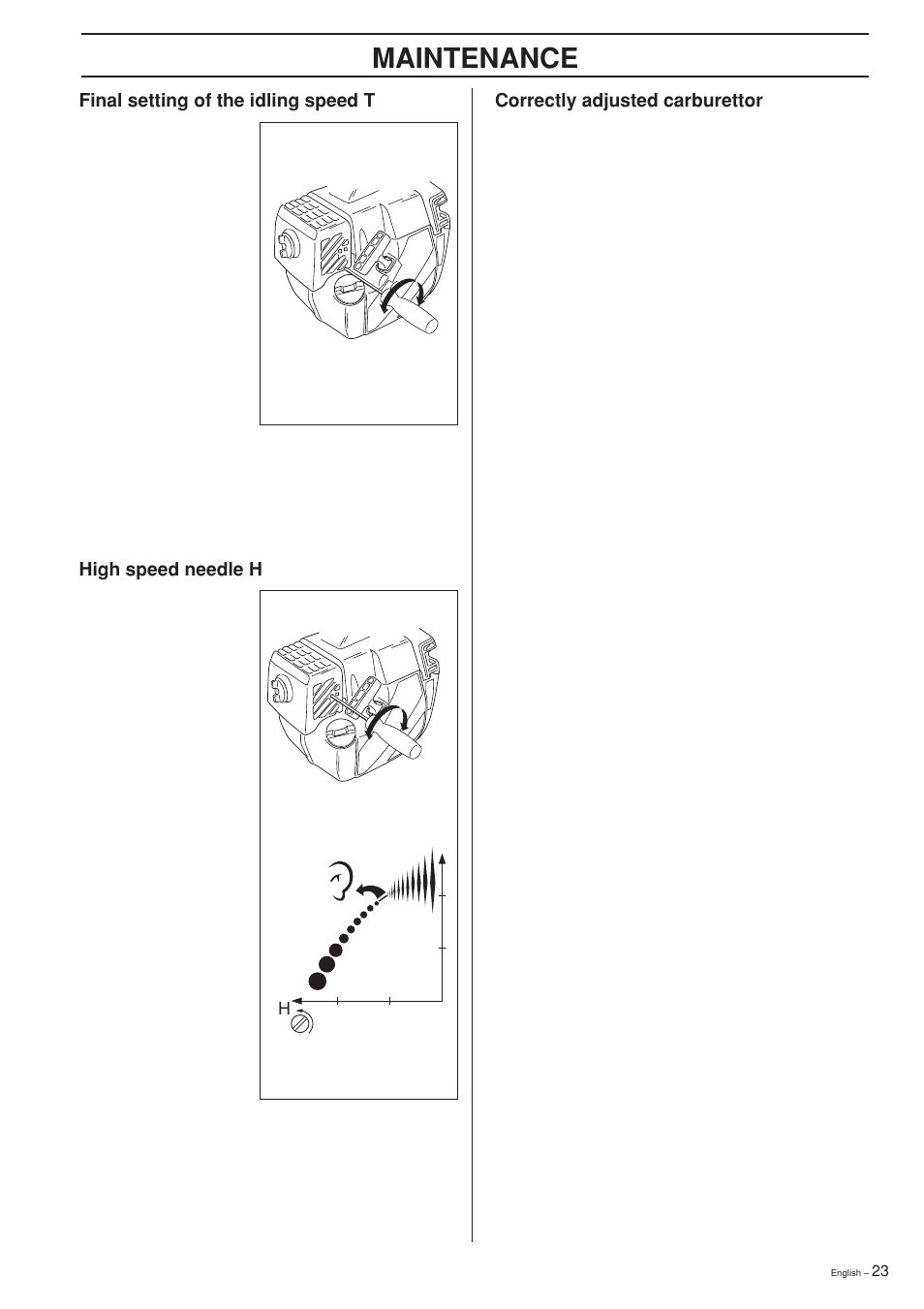 Maintenance | Jonsered GR 2126D User Manual | Page 23 / 32