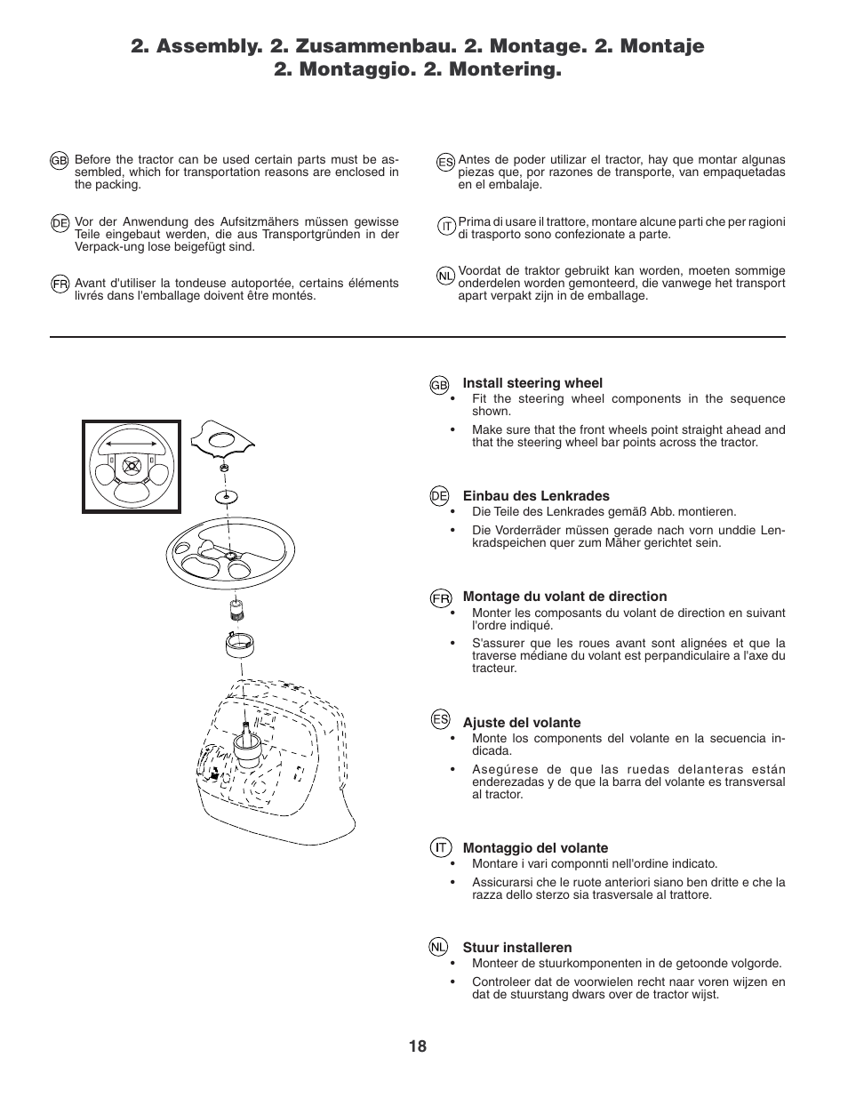 Jonsered LT2119CMA User Manual | Page 18 / 88