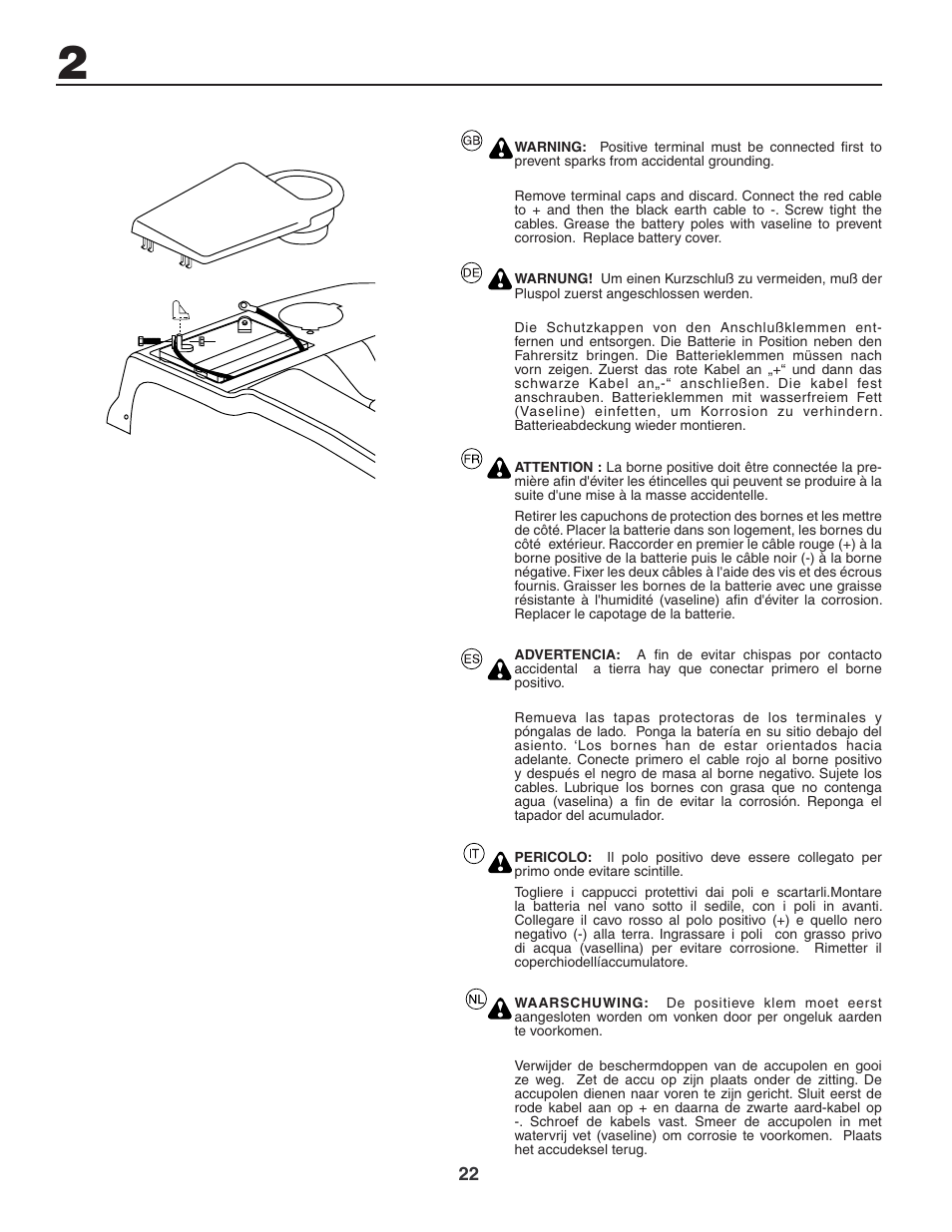 Jonsered LT2119CMA User Manual | Page 22 / 88