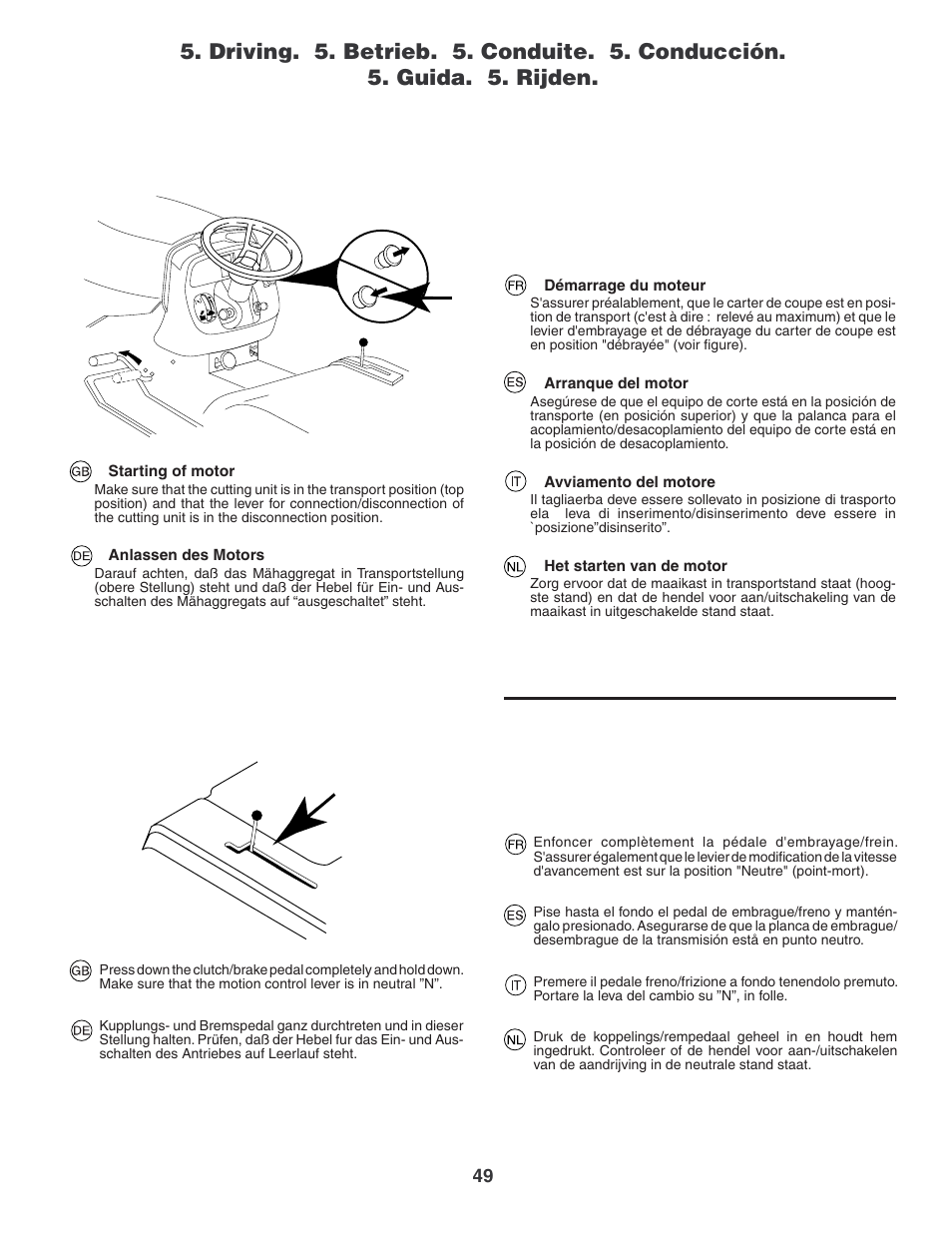 Jonsered LT2119CMA User Manual | Page 49 / 88