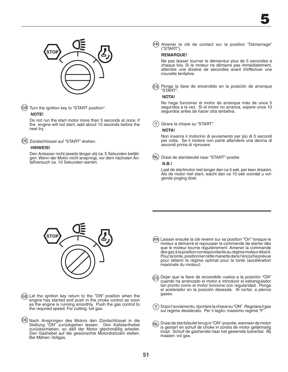 Jonsered LT2119CMA User Manual | Page 51 / 88