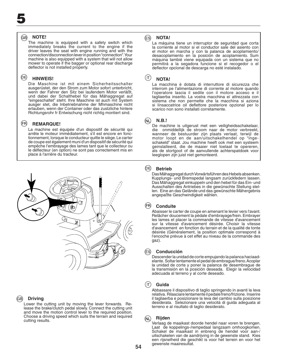 Jonsered LT2119CMA User Manual | Page 54 / 88