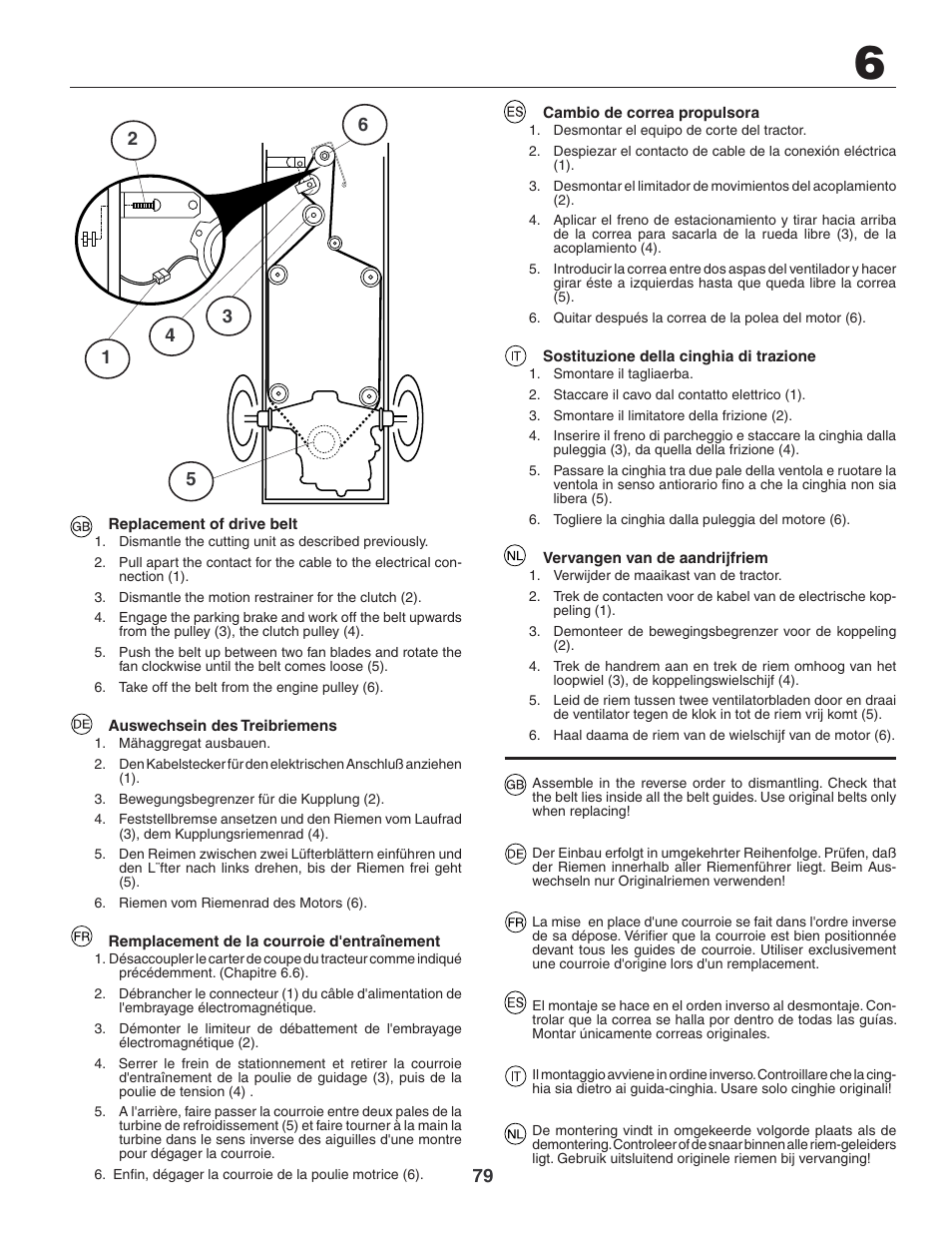 Jonsered LT2119CMA User Manual | Page 79 / 88