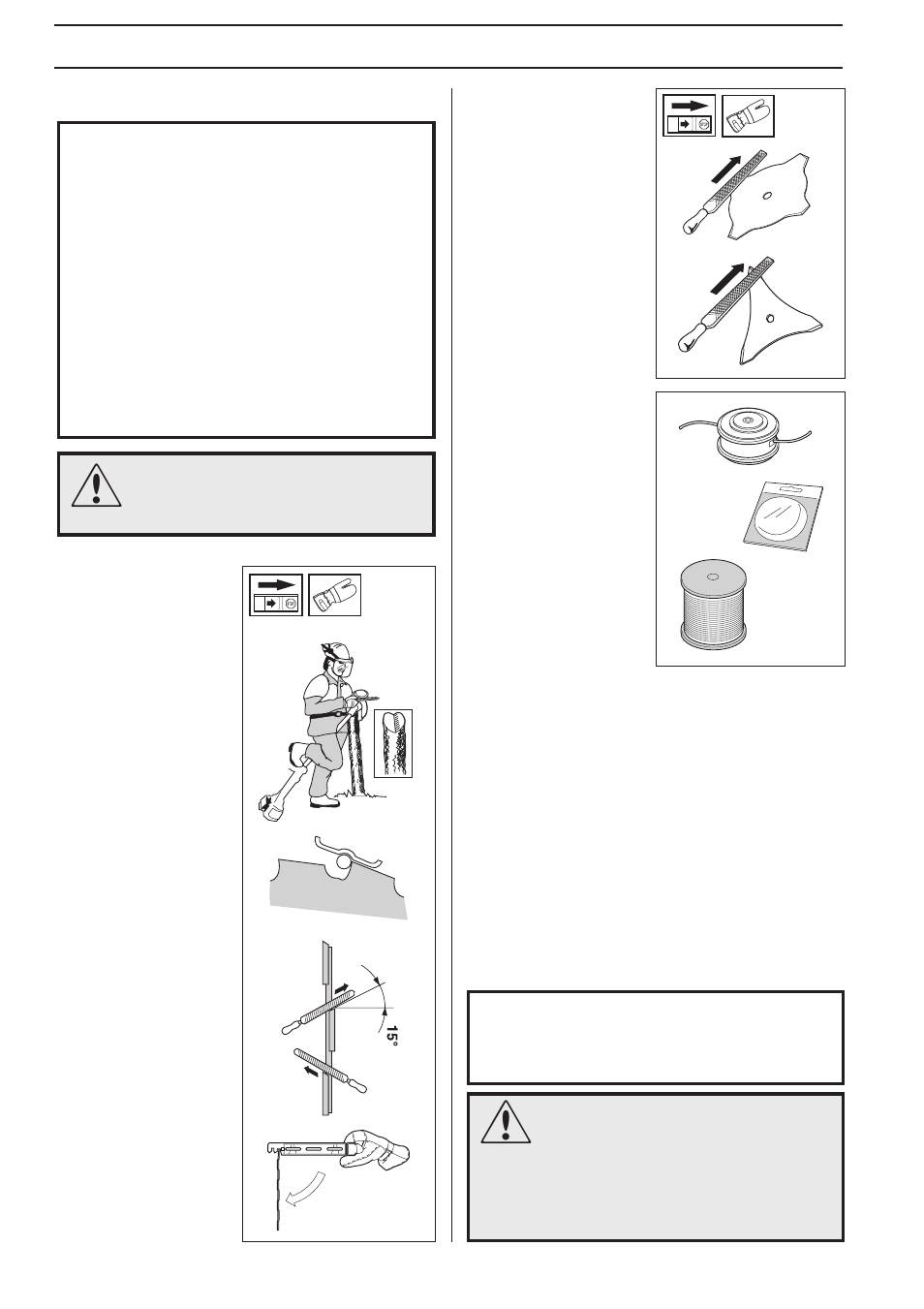 Safety instructions, Cutting equipment | Jonsered GR 2036 User Manual | Page 10 / 40