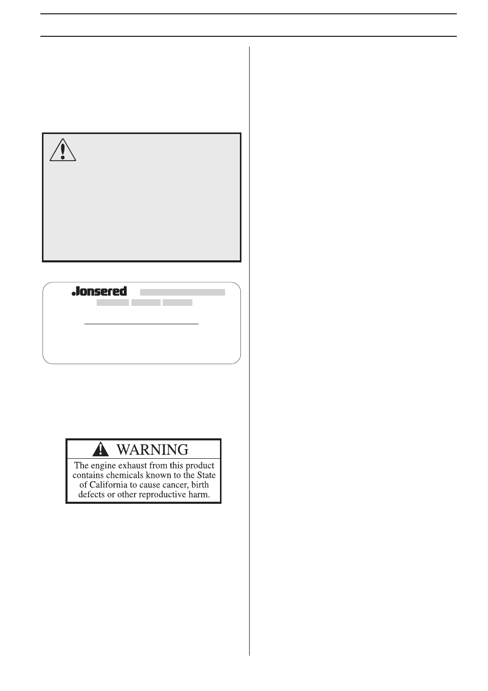 Jonsered GR 2036 User Manual | Page 3 / 40