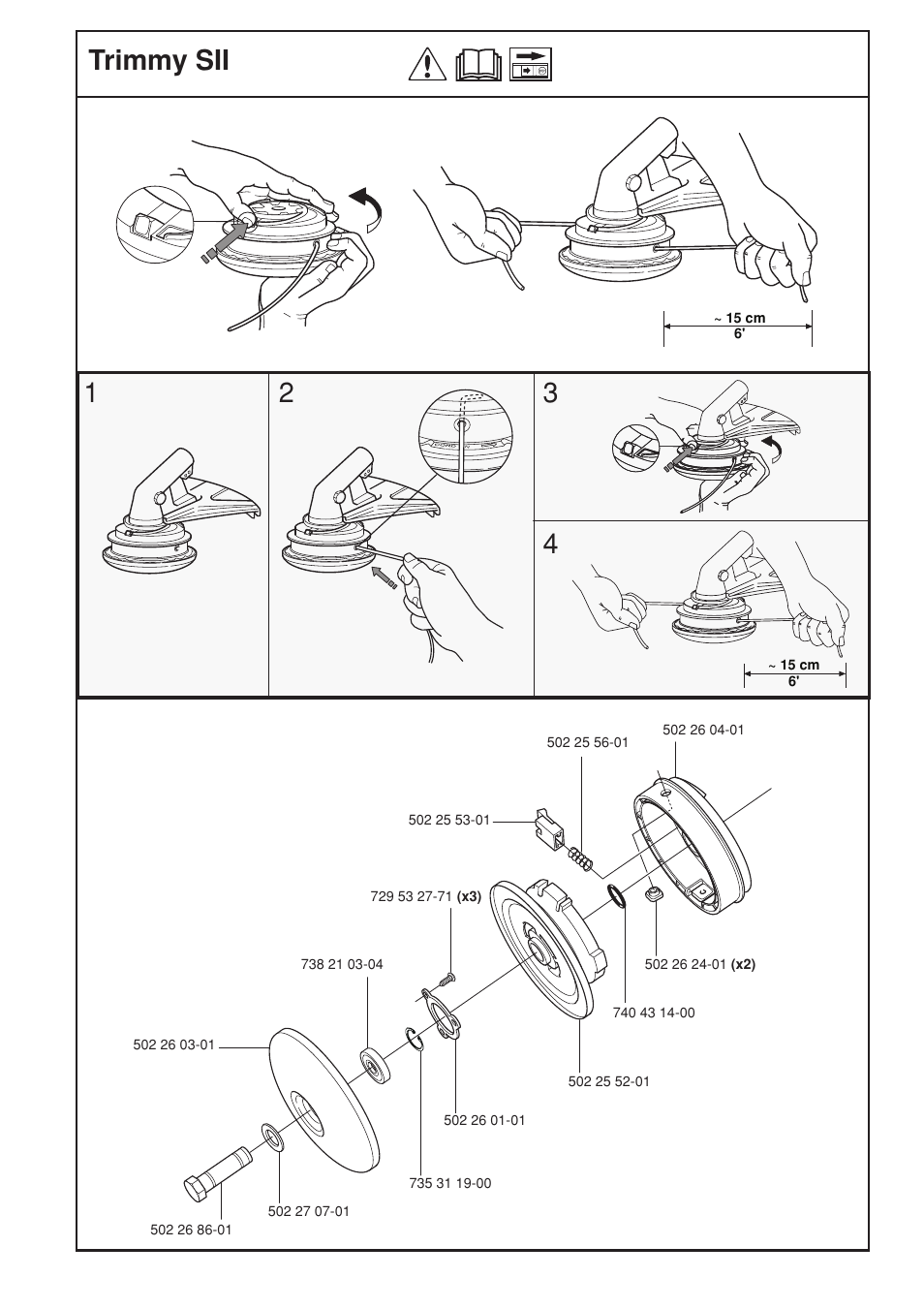 12 3 4 trimmy sii | Jonsered GR 2036 User Manual | Page 37 / 40