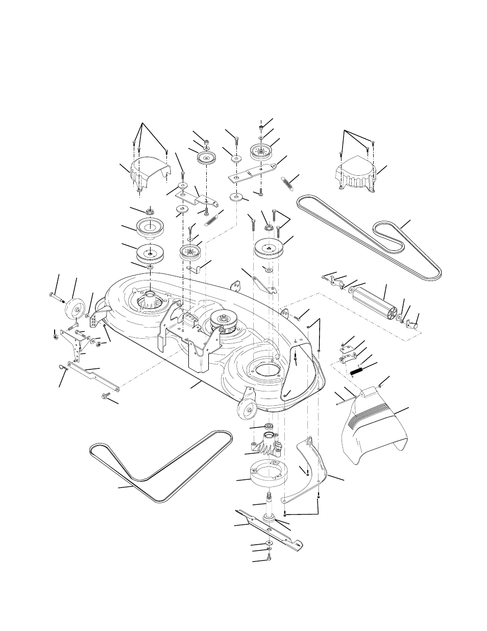 Mower deck | Jonsered LTH18 User Manual | Page 13 / 16