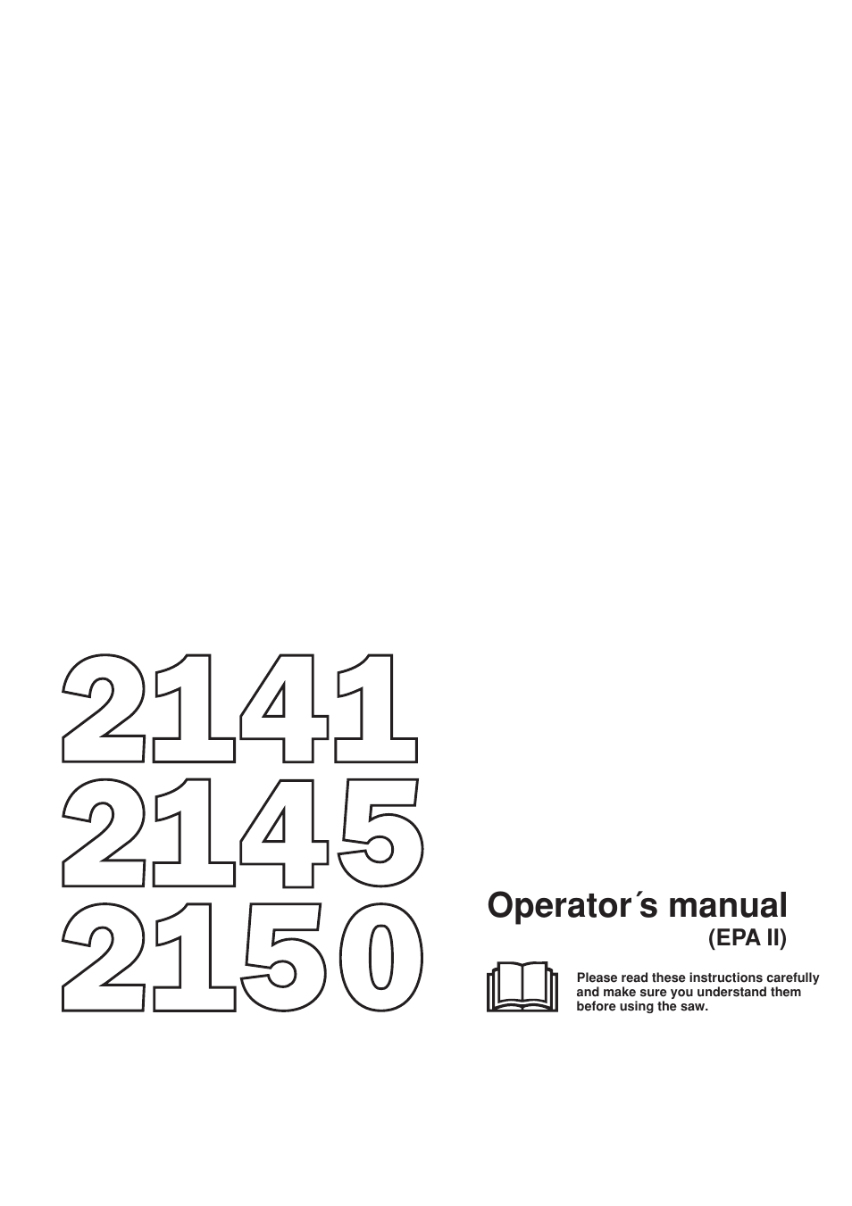 Jonsered 2150 User Manual | 36 pages