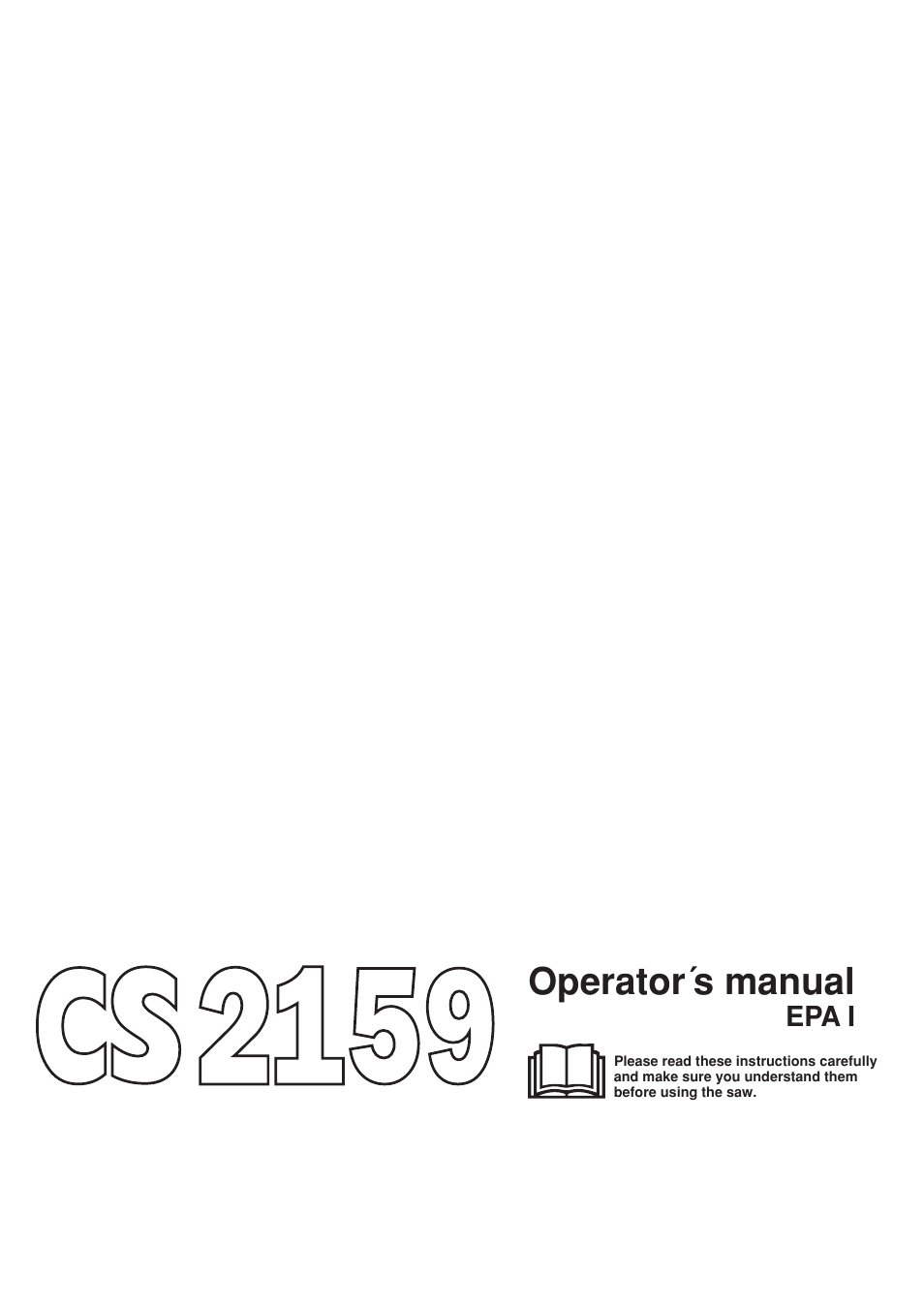 Jonsered cs 2159 User Manual | 36 pages