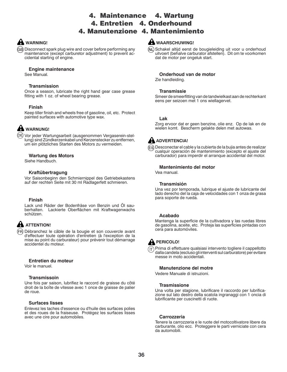 Jonsered ANLEITUNGSHANDBUCH CT2105 R User Manual | Page 36 / 60