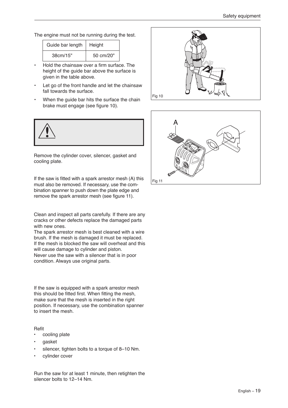 Jonsered CS 2240 User Manual | Page 18 / 55