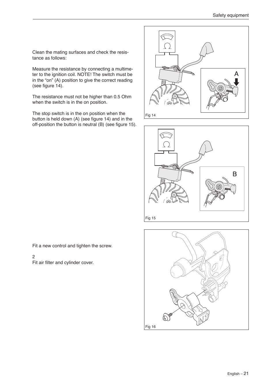 Jonsered CS 2240 User Manual | Page 20 / 55