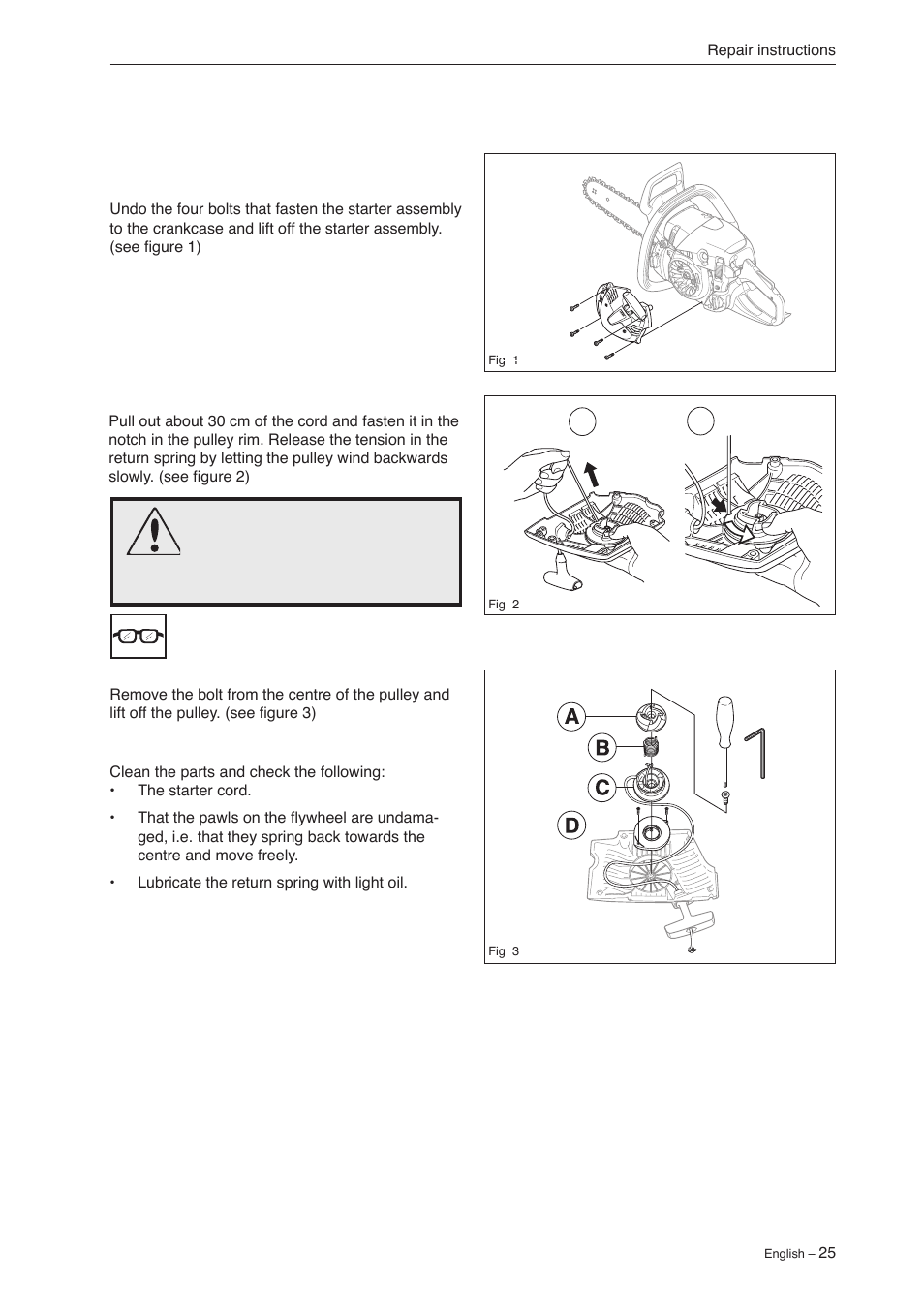 7 repair instructions | Jonsered CS 2240 User Manual | Page 24 / 55