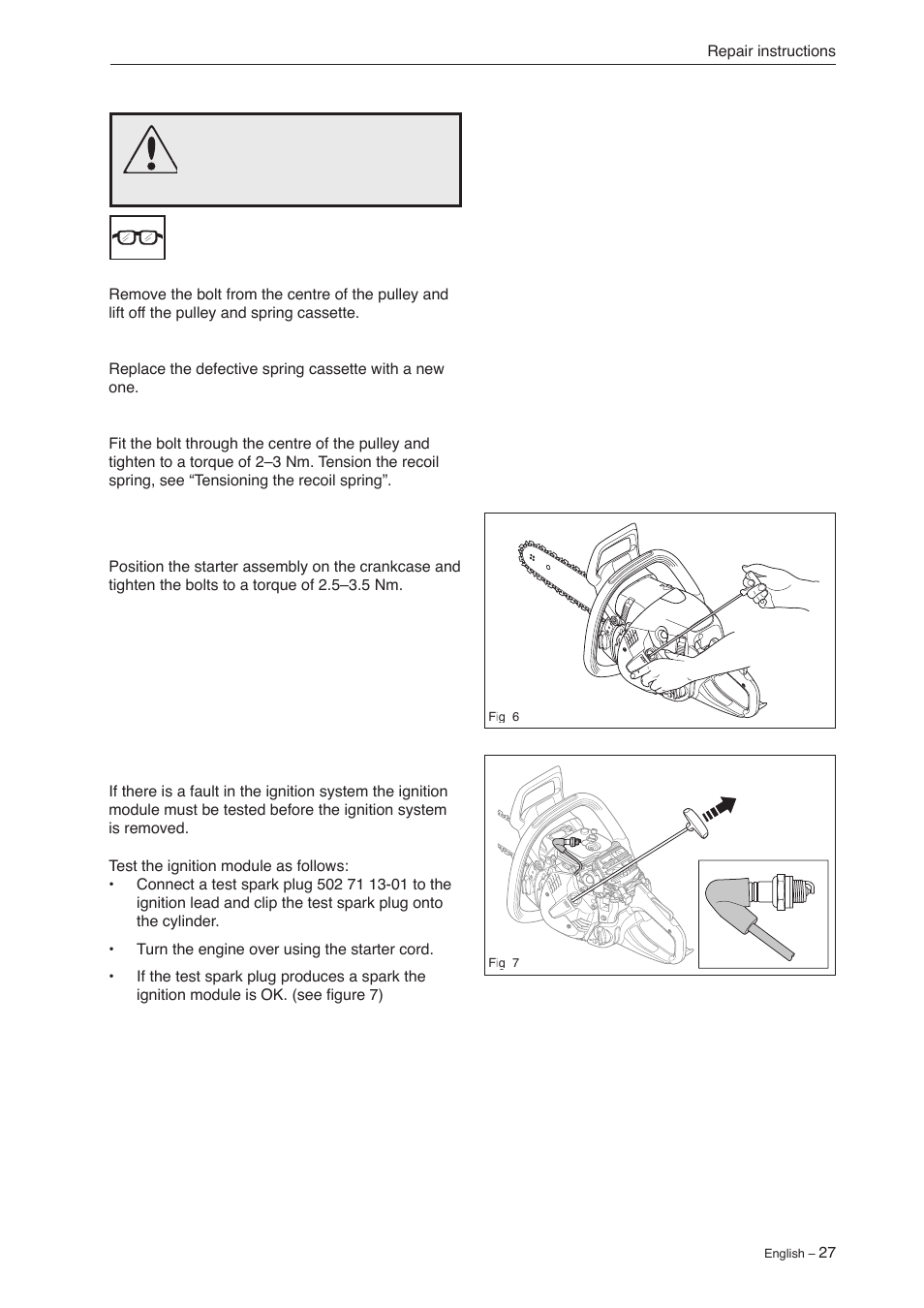 Jonsered CS 2240 User Manual | Page 26 / 55