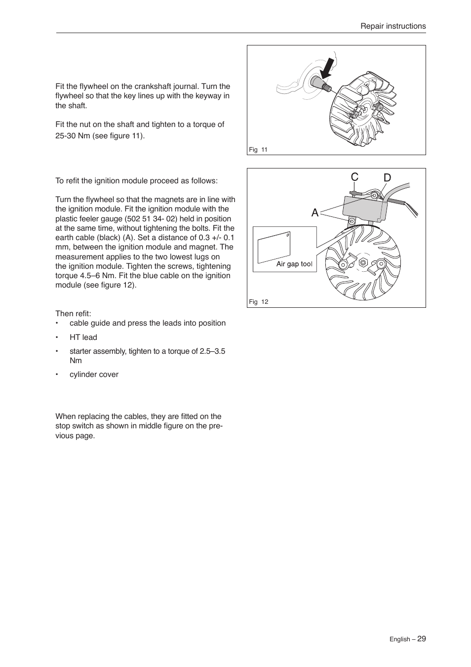 Jonsered CS 2240 User Manual | Page 28 / 55