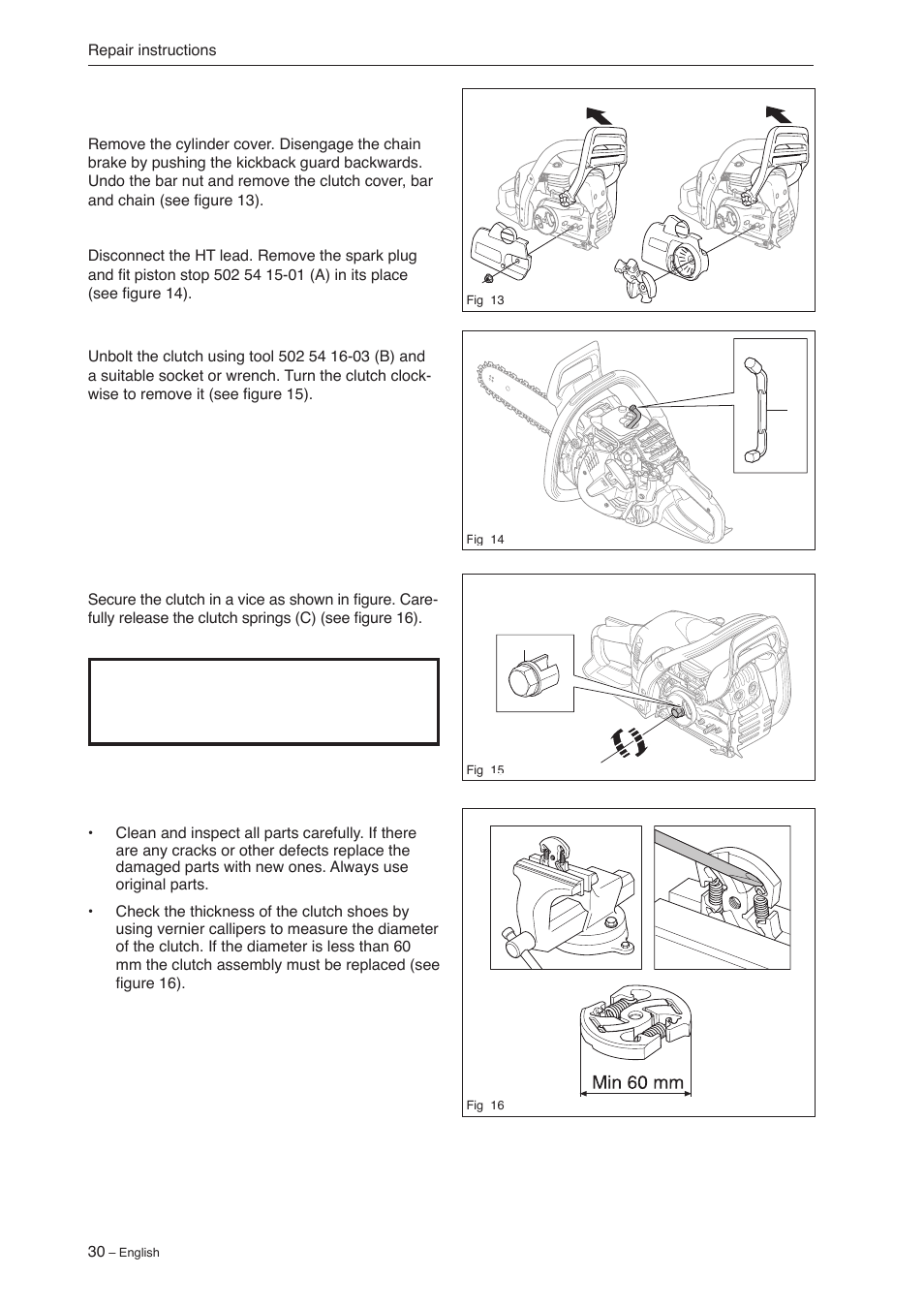 9 centrifugal clutch – removal | Jonsered CS 2240 User Manual | Page 29 / 55