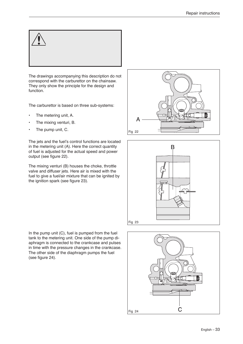 Jonsered CS 2240 User Manual | Page 32 / 55