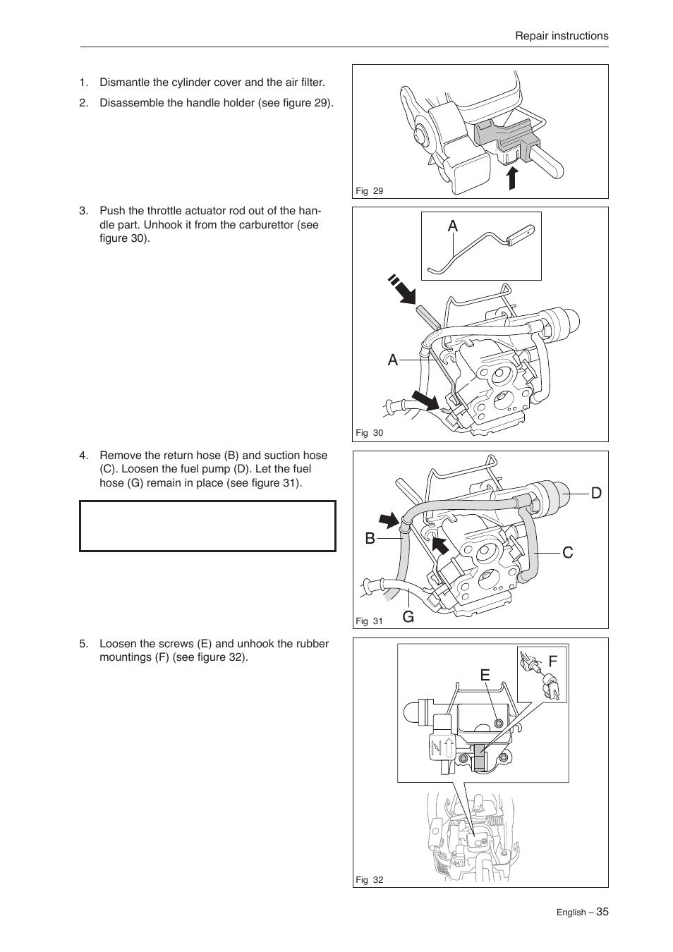 Jonsered CS 2240 User Manual | Page 34 / 55