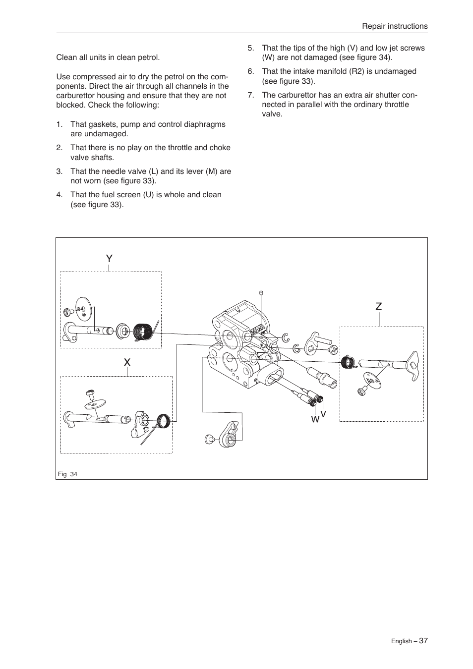 Jonsered CS 2240 User Manual | Page 36 / 55