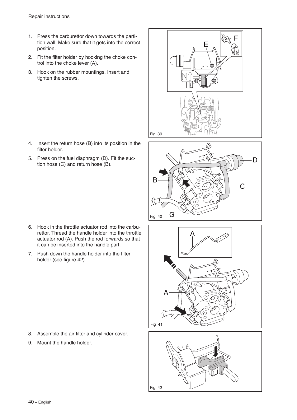 Jonsered CS 2240 User Manual | Page 39 / 55