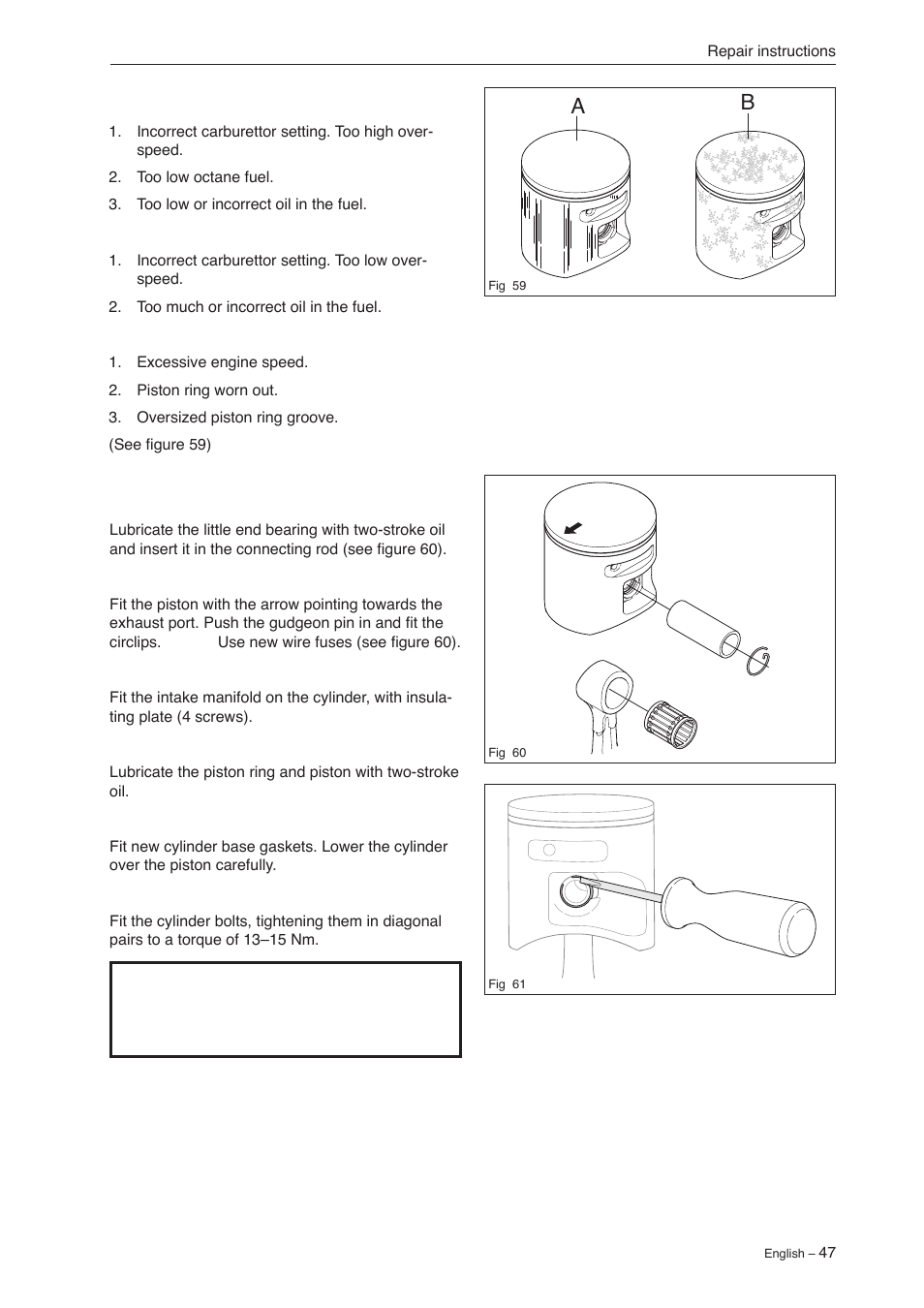 Jonsered CS 2240 User Manual | Page 46 / 55