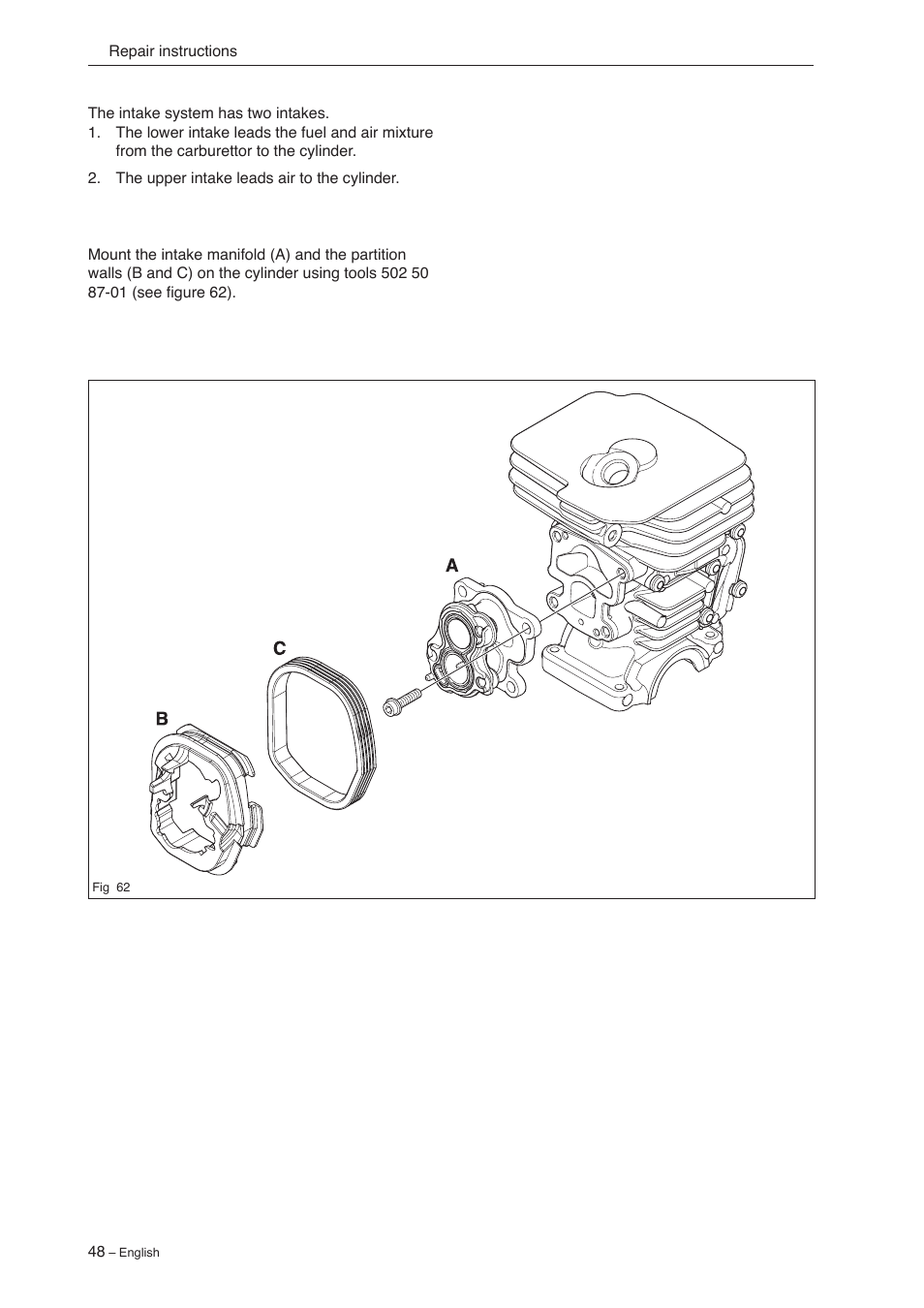 Jonsered CS 2240 User Manual | Page 47 / 55