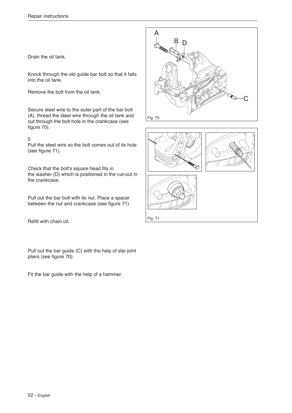 Jonsered CS 2240 User Manual | Page 51 / 55